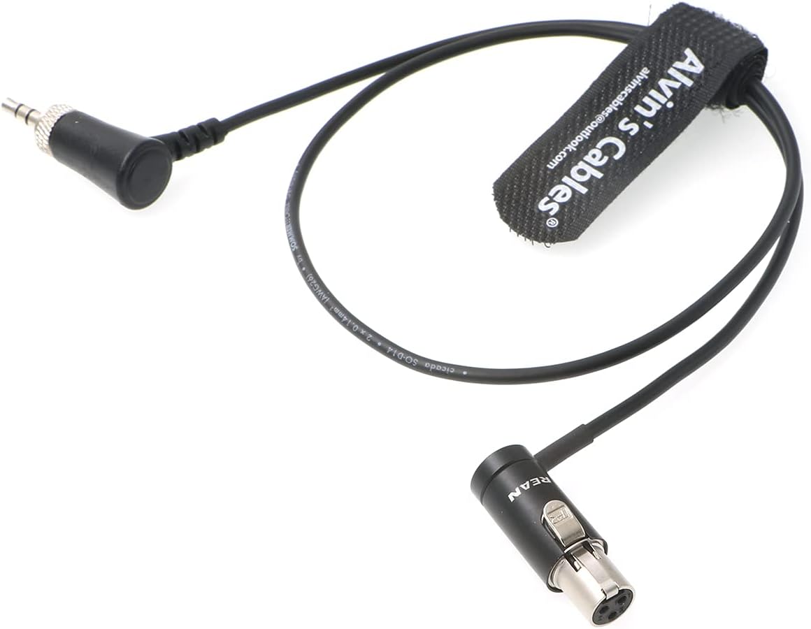 Trs Cable - Low-Profile Audio-สาย TA3F Mini-XLR 3-Pin หญิงล็อค-3.5mm-TRS