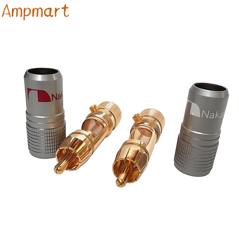 Rca Cable - ขั้วต่อสัญญาณเสียง RCA แบบไม่ต้องบัดกรี ชุบทองแดงบริสุทธิ์คุณภาพสูง สำหรับสายเคเบิลเครื่องขยายเสียง HIFI