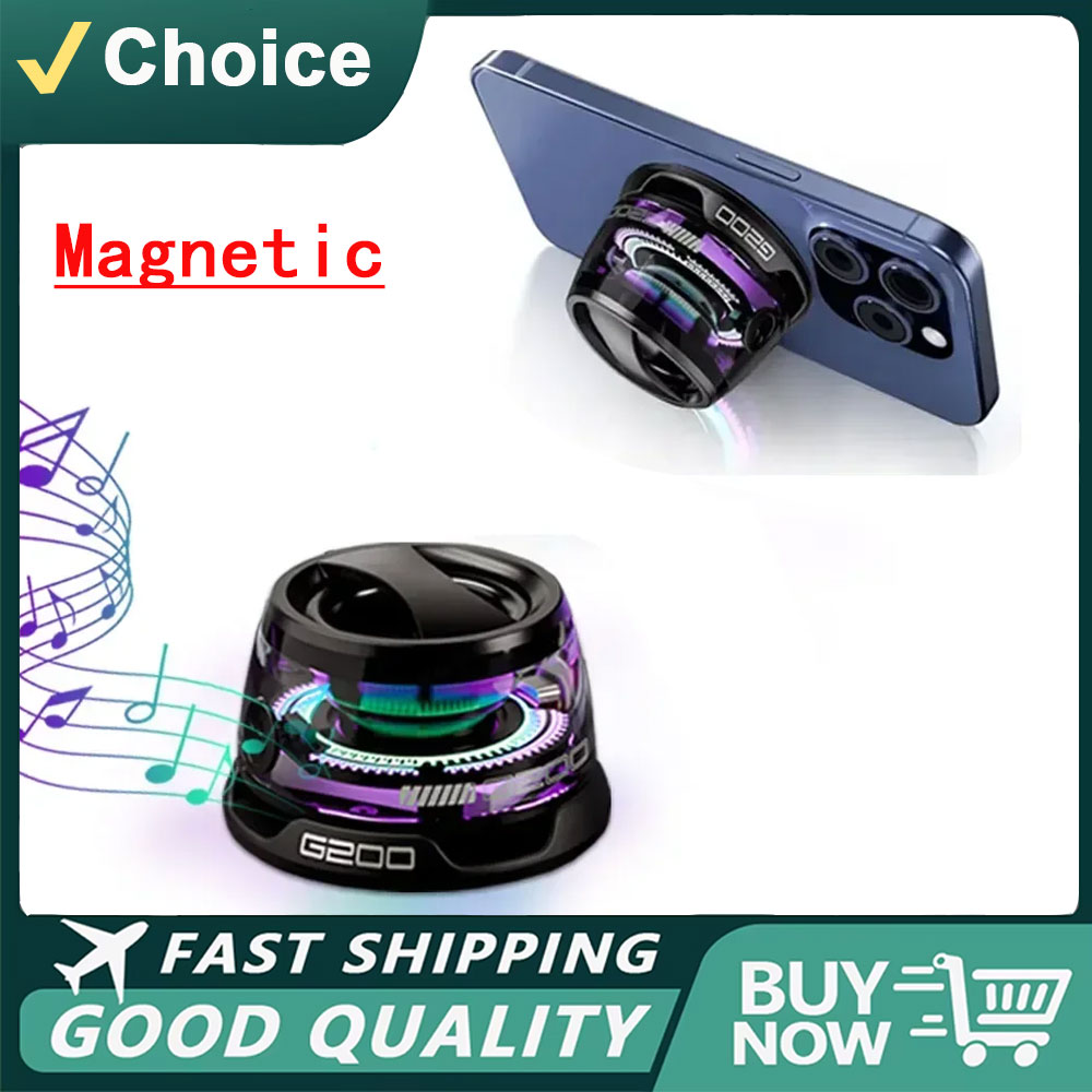 Full Range Speaker - ลำโพงบลูทูธพกพา G200 ไฟ RGB ลำโพงแม่เหล็ก BT5.3