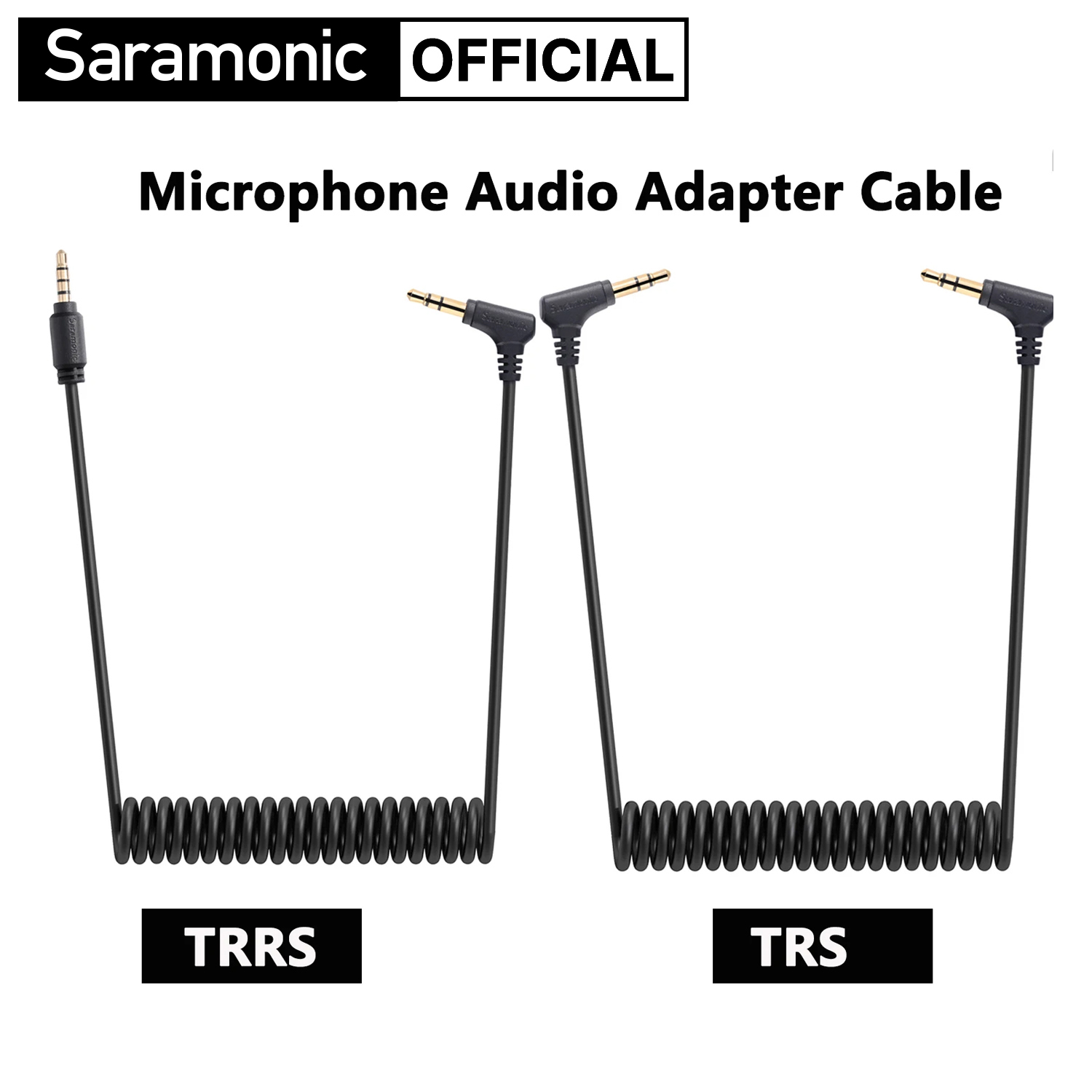 Trs Cable - Saramonic TRS TRRS สายอะแดปเตอร์เสียงไมโครโฟนแบบมืออาชีพสำหรับไมโครโฟนไร้สายกล้อง iPhone Xiaomi