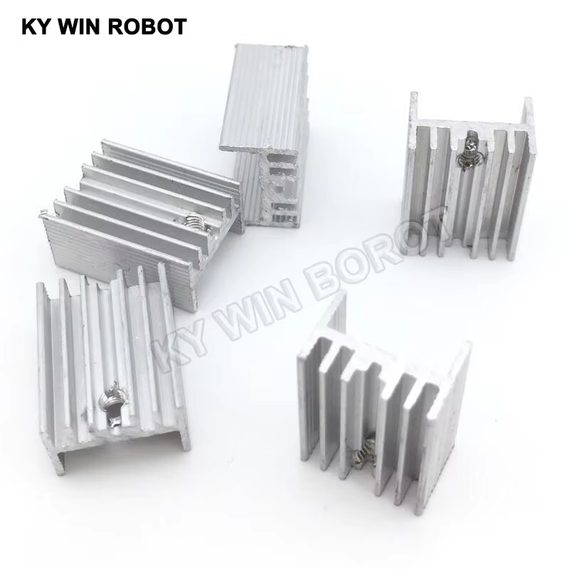 Heatsink Aluminum - 10 ชิ้นอลูมิเนียม TO-220 ฮีทซิงค์ถึง 220 อ่างความร้อนหม้อน้ําทรานซิสเตอร์