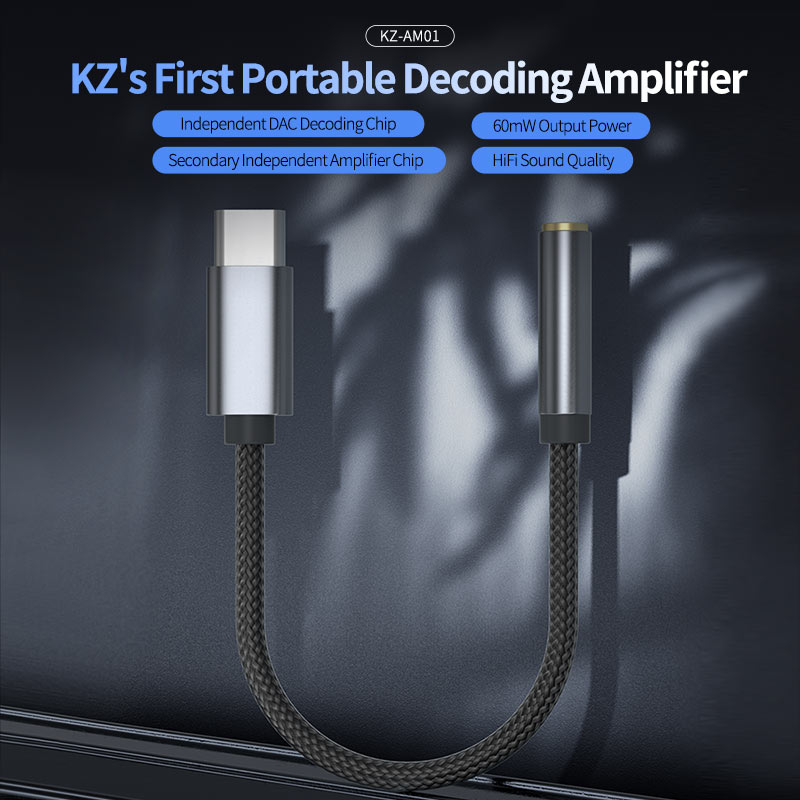 KZ AM01 อะแดปเตอร์เสียง Type-C - Audio Dac บทวิจารณ์และราคา