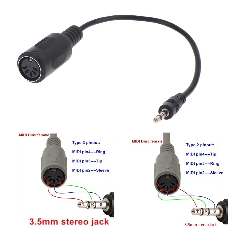[ใหม่] สายแปลง MIDI Din 5 เป็น - Trs Cable บทวิจารณ์และราคา