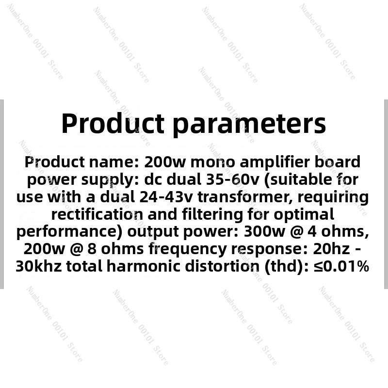 บอร์ดเพาเวอร์แอมป์โมโนไฮไฟ 200 - Hifi Amplifier Board บทวิจารณ์และราคา