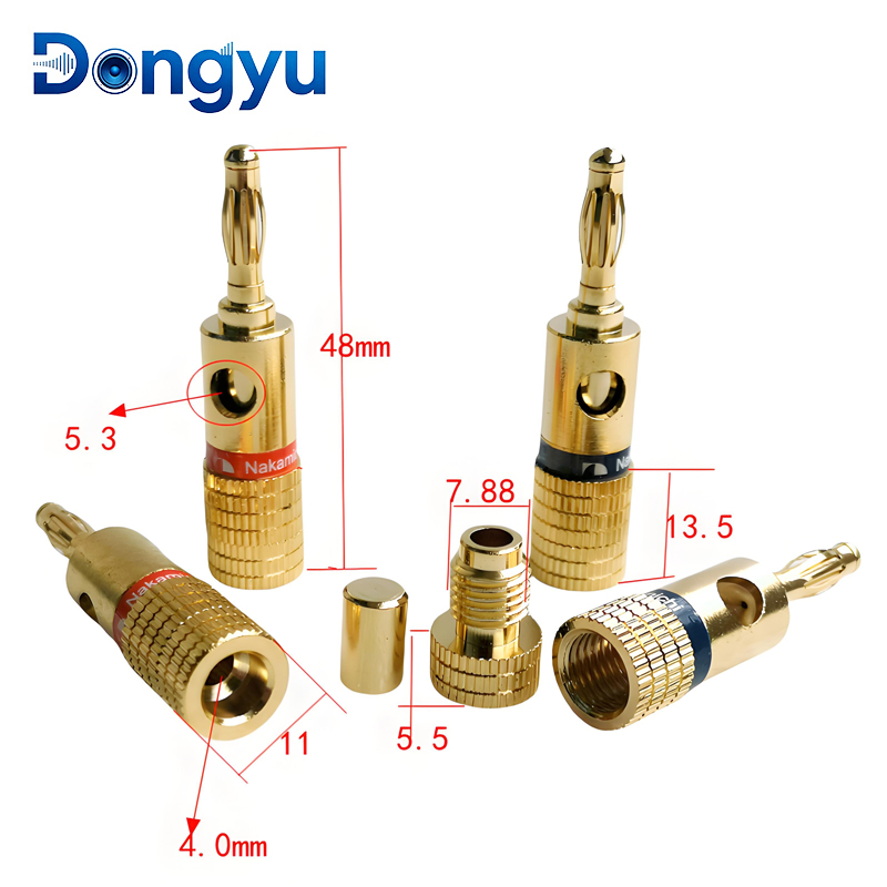 ขั้วต่อกล้วยนาคามิจิ 4 มม. ชุบ - Banana Plug บทวิจารณ์และราคา