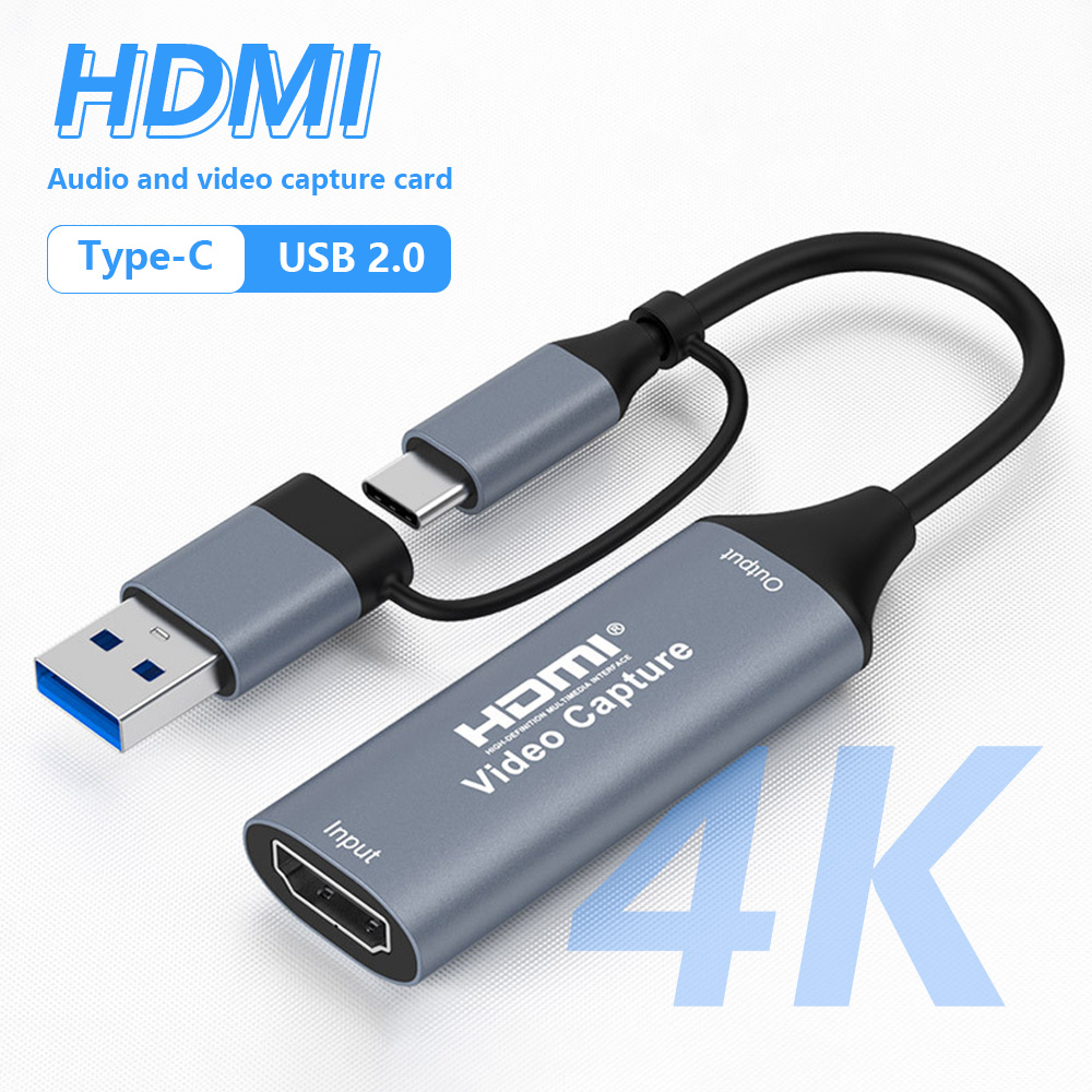 การ์ดบันทึกวิดีโอ 4K 2 in 1 US - Usb Sound Card บทวิจารณ์และราคา