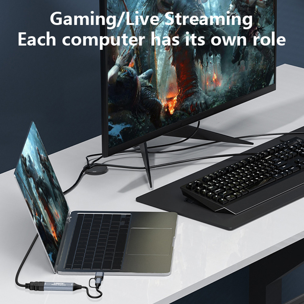 การ์ดบันทึกวิดีโอ 4K 2 in 1 US - Usb Sound Card บทวิจารณ์และราคา