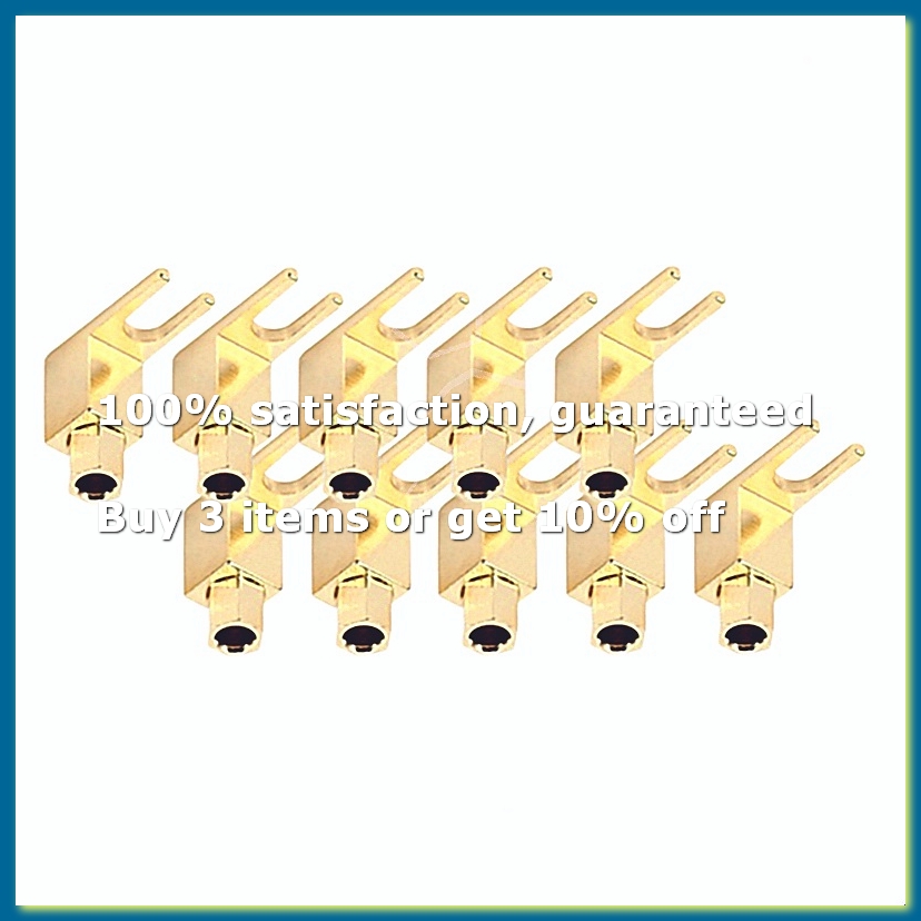 10PCS ขั้วต่อกล้วยชุบทองลำโพงเ - Banana Plug บทวิจารณ์และราคา