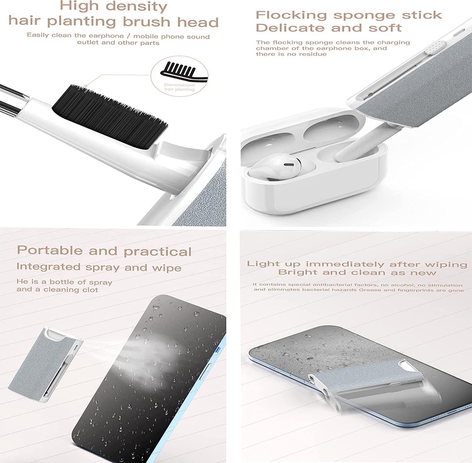 5 in 1 หูฟังชุดแปรงทําความสะอา - Diy Headphone บทวิจารณ์และราคา
