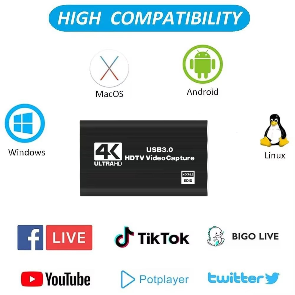 การ์ดบันทึกวิดีโอ Roreta 4K US - Usb Sound Card บทวิจารณ์และราคา