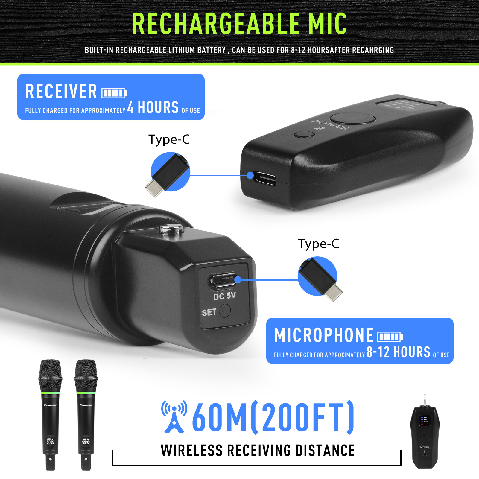 ไมโครโฟนไร้สายแบบมือถืออเนกประ - Condenser Microphone Kit บทวิจารณ์และราคา