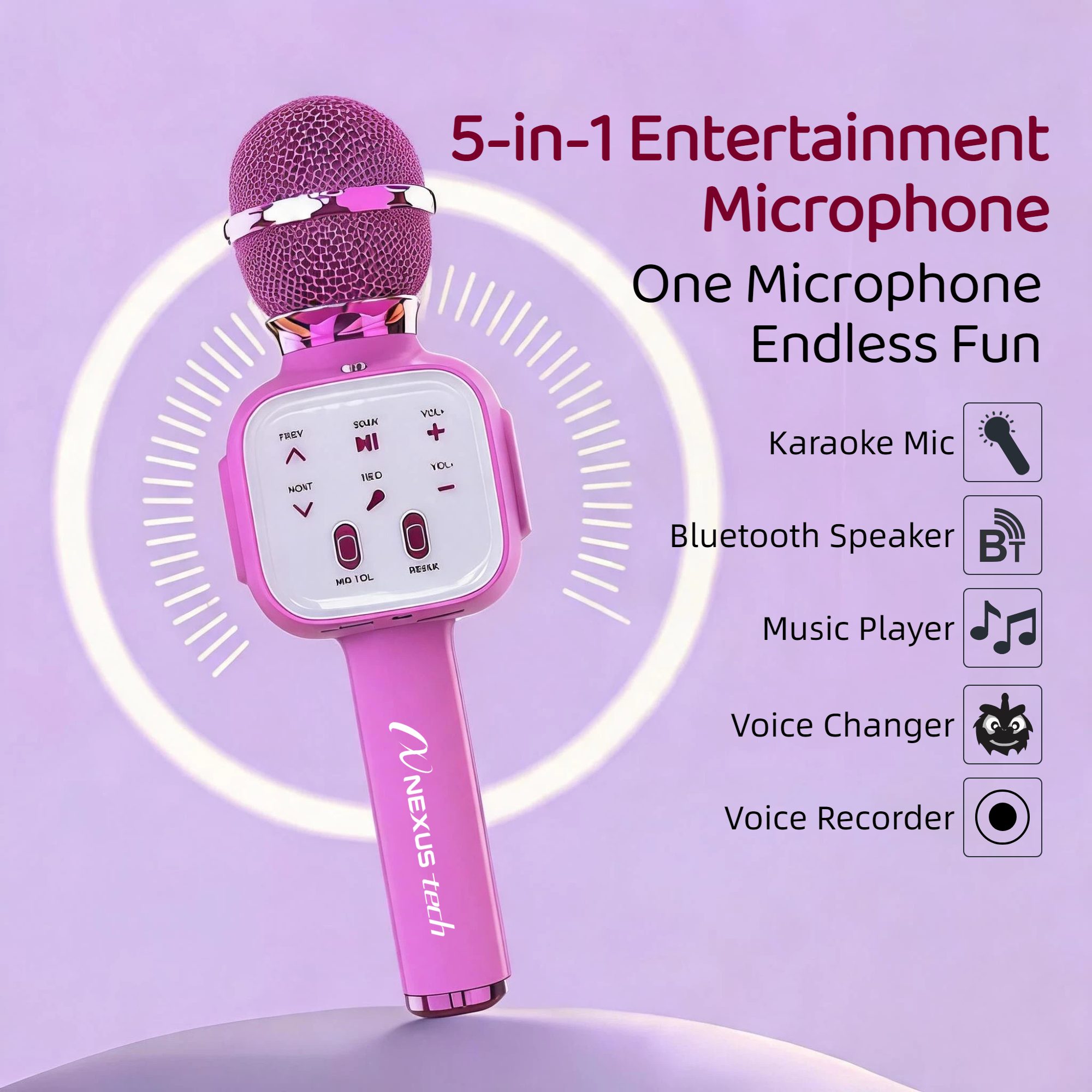 ไมโครโฟนคาราโอเกะไร้สาย Blueto - Condenser Microphone Kit บทวิจารณ์และราคา