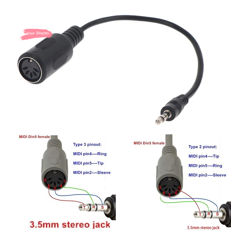 Y-MIDI DIN 5 ถึง 3.5 มม. TRS ส - Trs Cable บทวิจารณ์และราคา