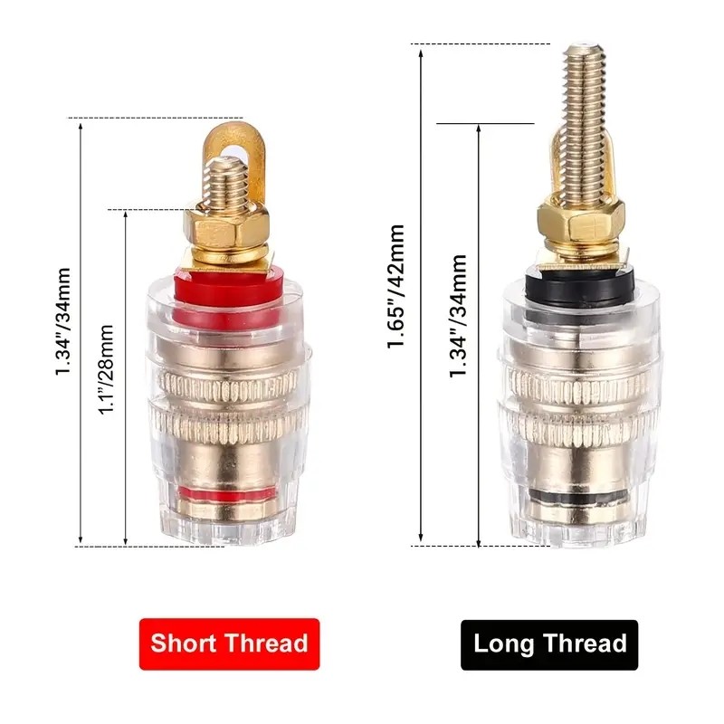 2/4 ชิ้น ขั้วต่อแบบบานาน่า 4 ม - Banana Plug บทวิจารณ์และราคา
