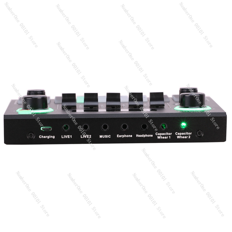 ชุดไมโครโฟนพร้อมการ์ดเสียง V9  - Usb Sound Card บทวิจารณ์และราคา