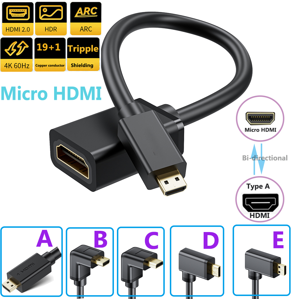 สายอะแดปเตอร์ 4K Micro HDMI to - Mdi Cable บทวิจารณ์และราคา