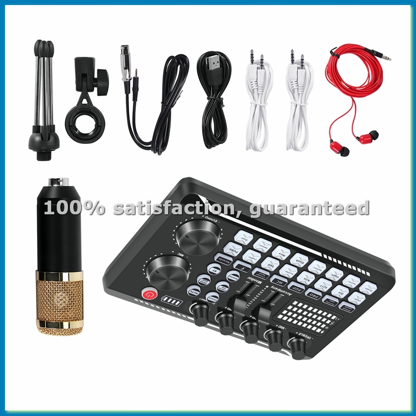 ชุดการ์ดเสียง F998, ชุดไมโครโฟ - Condenser Microphone Kit บทวิจารณ์และราคา