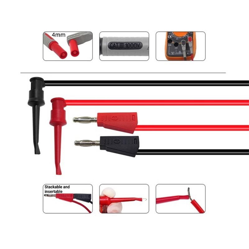 ชุดอุปกรณ์เปลี่ยนคลิปจระเข้ AB - Banana Plug บทวิจารณ์และราคา
